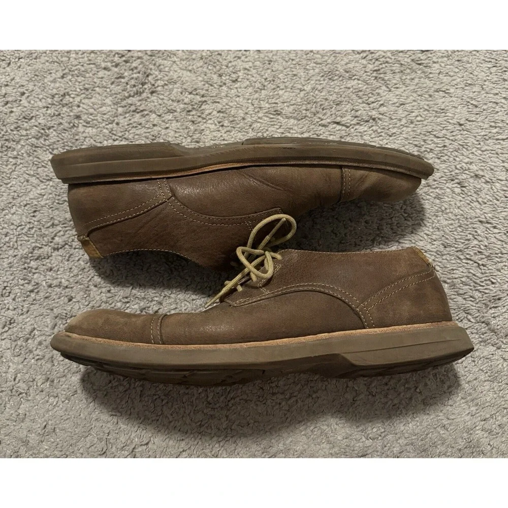 Sperry Oxfords Mens Size 9 M Brown Gold Cup Wingtip‎ Lambskin Lined Shoes 61440